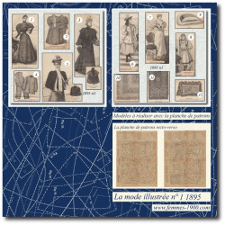 1895 N°01 Sewing patterns...