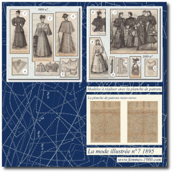 1895 N°7 Patrons A4 La mode...