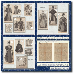 1895 N°10 Sewing patterns...