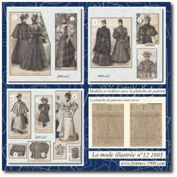 1895 N°12 Sewing patterns...