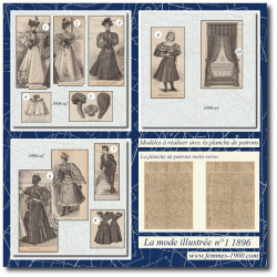 1896 N°1 Patrons A4 La mode...