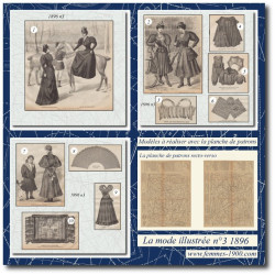 1896 N°3 Patrons A4 La mode...