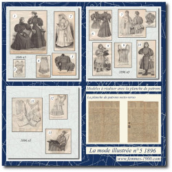 1896 N°5 Patrons A4 La mode...