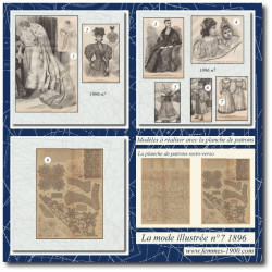 1896 N°7 Patrons A4 La mode...