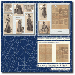 1899 N°3 Patrons A4 La mode...