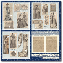 1899 N°51 Sewing patterns...