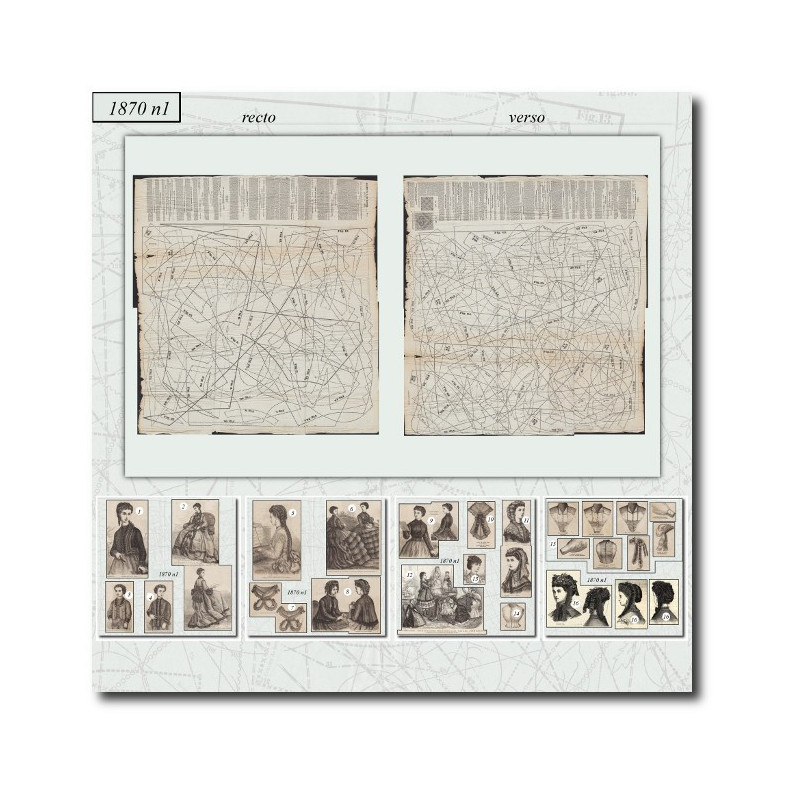 Patrons de couture de 1870 1
