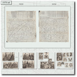 1870 N°6 Patrons  La mode...