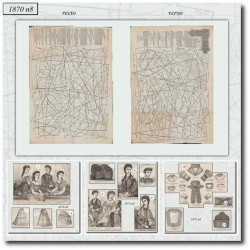 1870 N°8 Patrons  La mode...