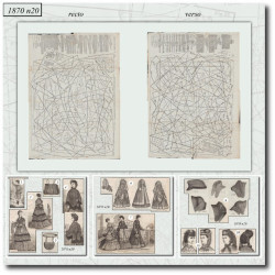1870 N°20 Sewing patterns...