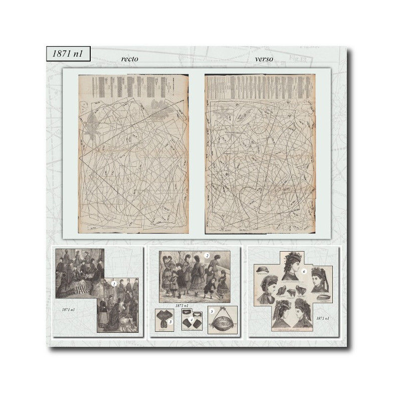 Patrons de couture de 1871 1