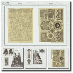 1872 N°9 Patrons  La mode...
