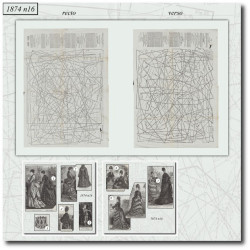 1874 N°16 Patrons  La mode...