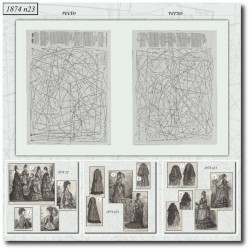 1874 N°23 Sewing patterns...