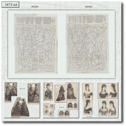 1875 N°4 Patrons  La mode...