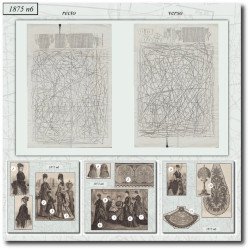 1875 N°6 Patrons  La mode...