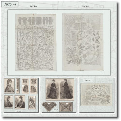 1875 N°8 Patrons  La mode...