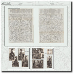 1875 N°25 Patrons  La mode...