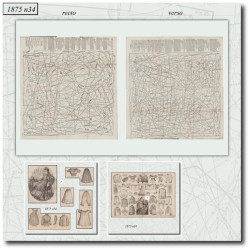 1875 N°34 Sewing patterns...