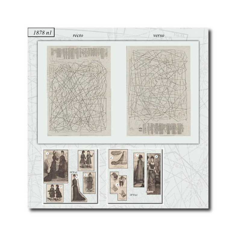 Patrons de couture de 1878 1