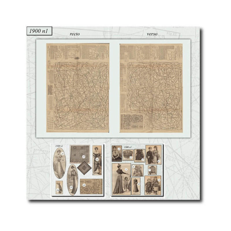 Patrons de couture de 1900 1