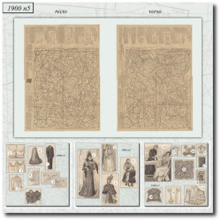 1900 N°5 Sewing patterns A3...