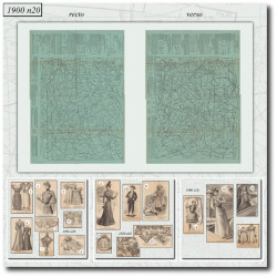 1900 N°20 Sewing patterns...