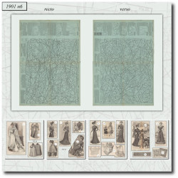 1901 N°6 Patrons A3 La mode...