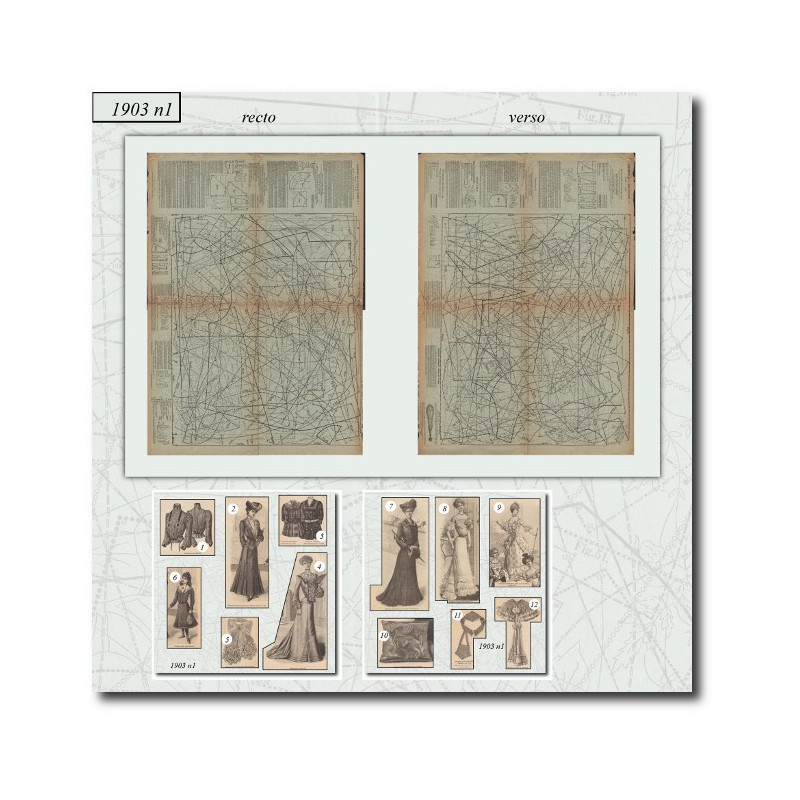 Patrons de couture de 1903 1
