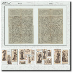 1903 N°12 Sewing patterns...