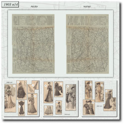 1903 N°14 Sewing patterns...