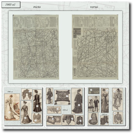 Patrons de couture de 1905 1