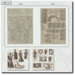 1905 N°3 Sewing patterns A3...
