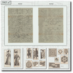 1905 N°7 Sewing patterns A3...