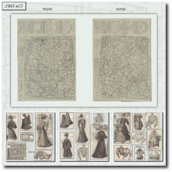 1905 N°12 Sewing patterns...