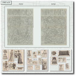 1905 N°18 Sewing patterns...