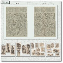 1905 N°20 Sewing patterns...