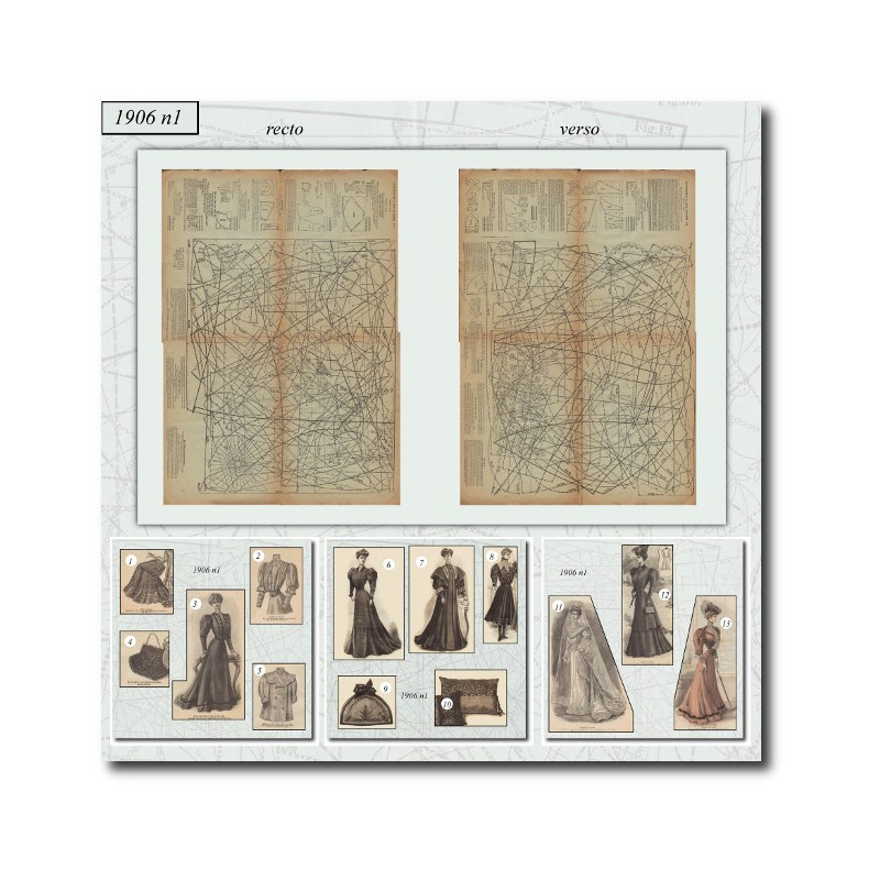 Patrons de couture de 1906 1