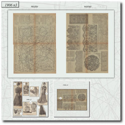 1906 N°3 Patrons A3 La mode...