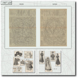 1907 N°30 Sewing patterns...