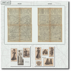 1907 N°52 Sewing patterns...
