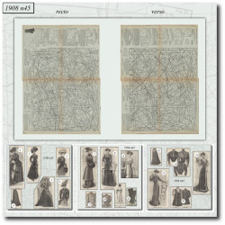 1908 N°45 Sewing patterns...