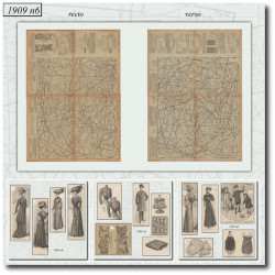 1909 N°6 Sewing patterns A3...