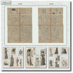 1909 N°13 Sewing patterns...