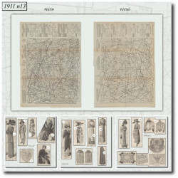 1911 N°13 Sewing patterns...