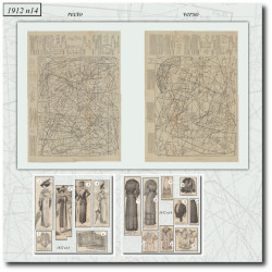 1912 N°14 Sewing patterns...