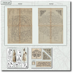 1916 N°8 Sewing patterns A3...