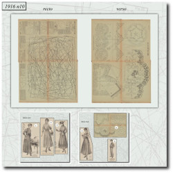 1916 N°10 Sewing patterns...