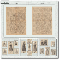 1916 N°28 Sewing patterns...
