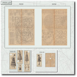 1916 N°33 Sewing patterns...